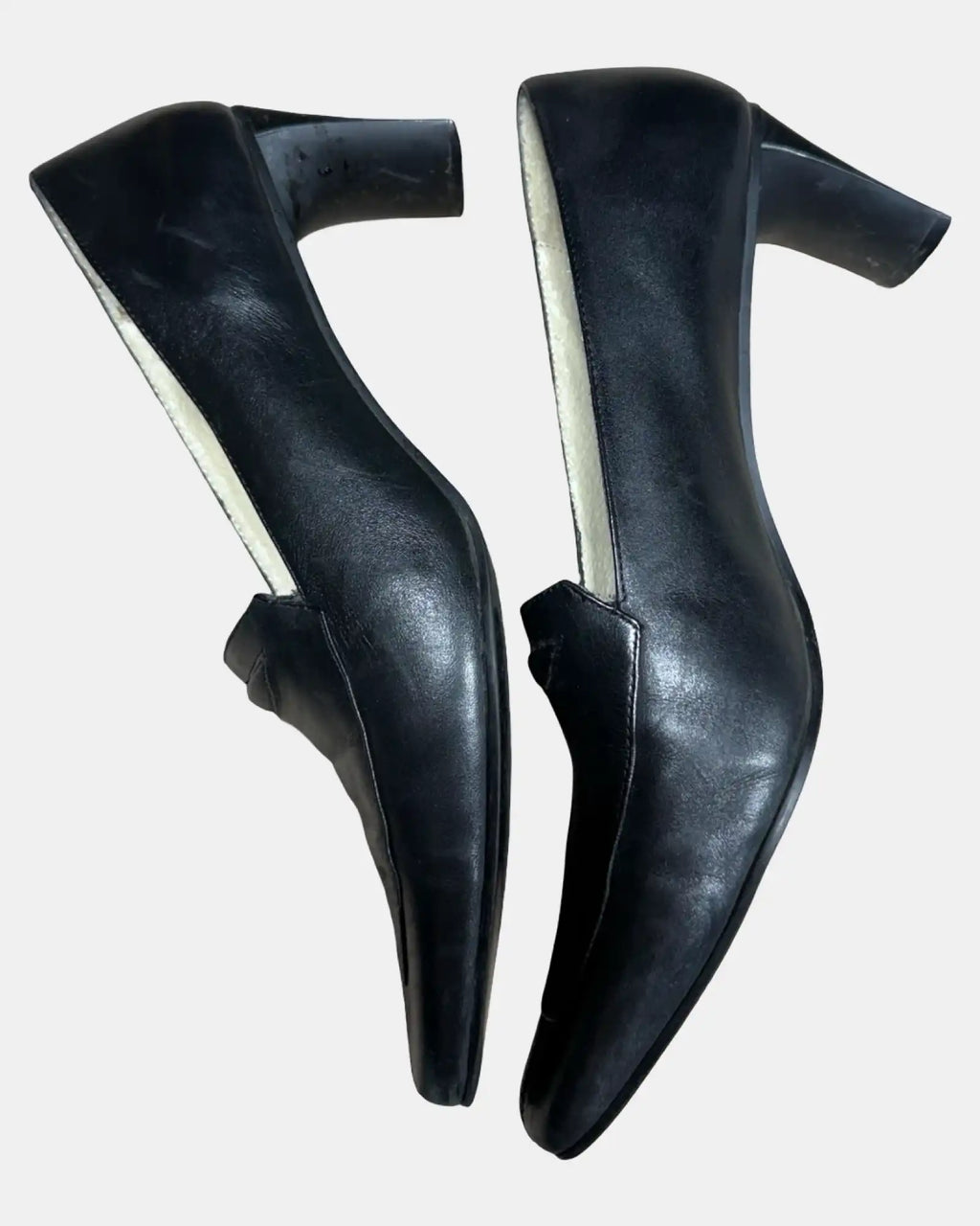 Black Heel Mary Jane Style Shoes