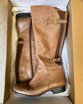 Light Brown Leather Riding Boots