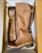 Light Brown Leather Riding Boots