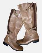 Light Brown Leather Riding Boots