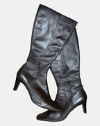 Dark Brown Heeled Boots