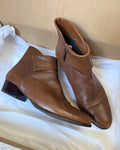 Brown Leather Ankle Boots