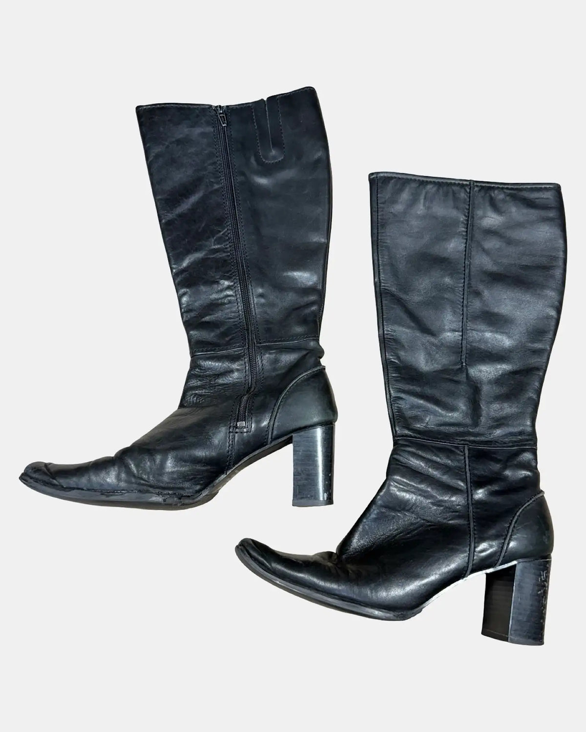 Vintage Target Black Leather Boots