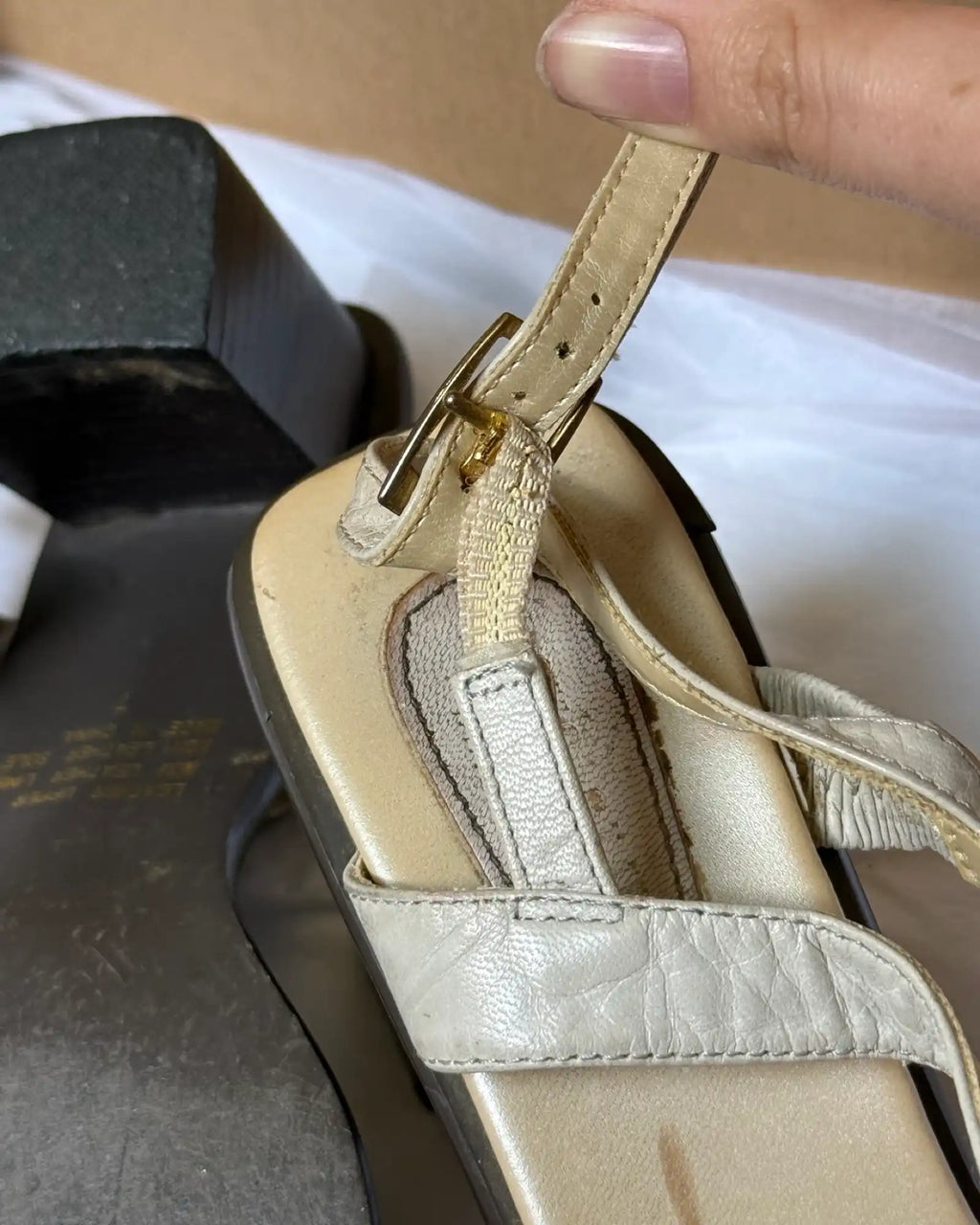 Genuine Vintage 90s White Heels
