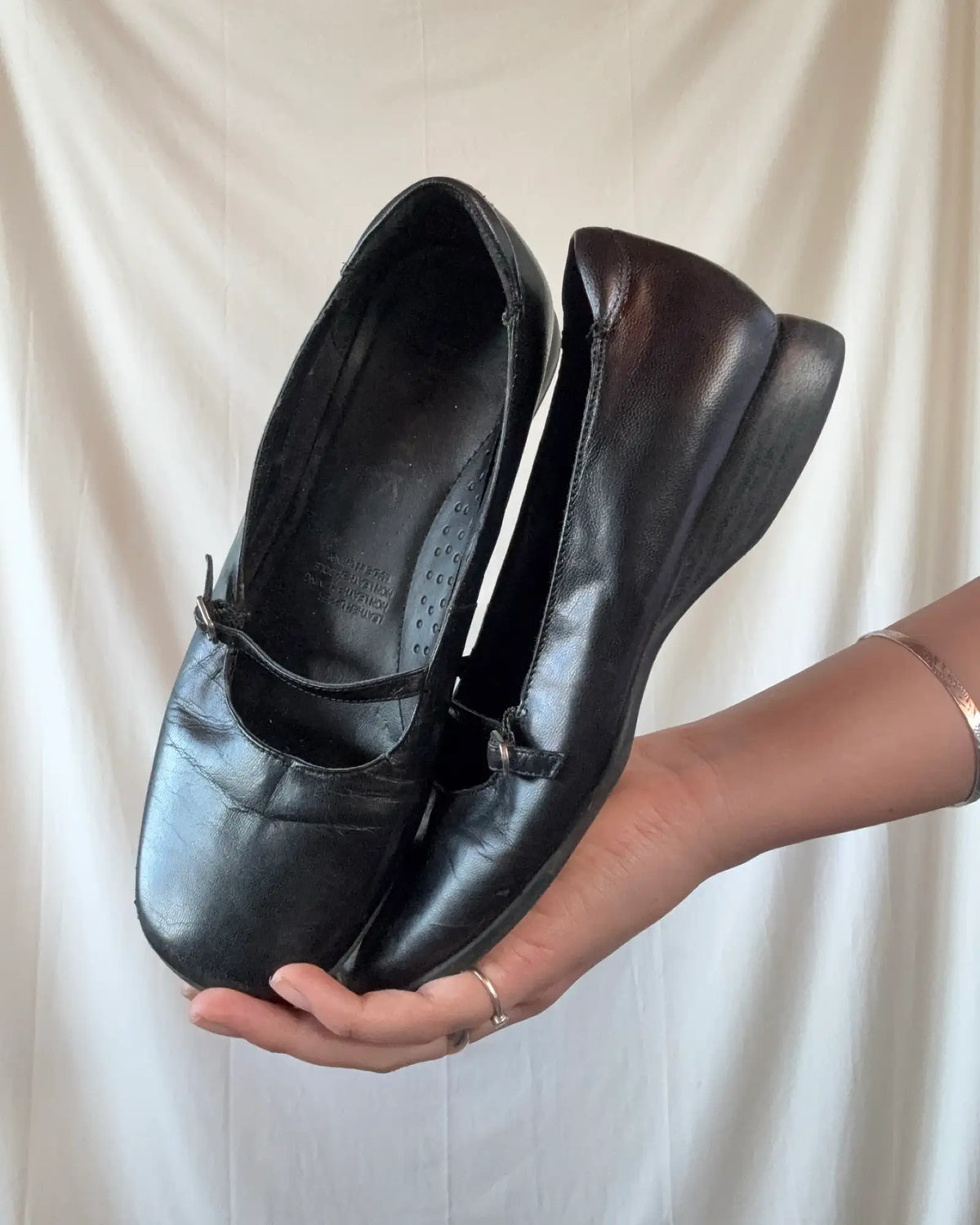 Black Mary Jane Flats