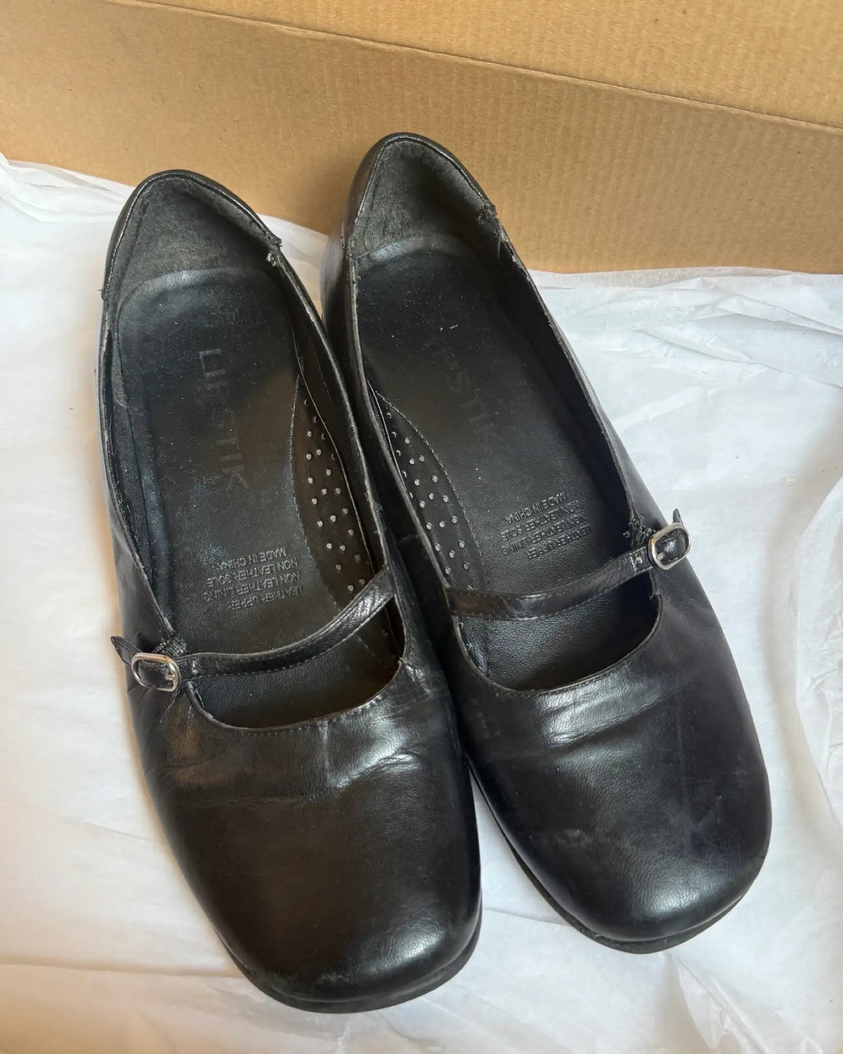 Black Mary Jane Flats