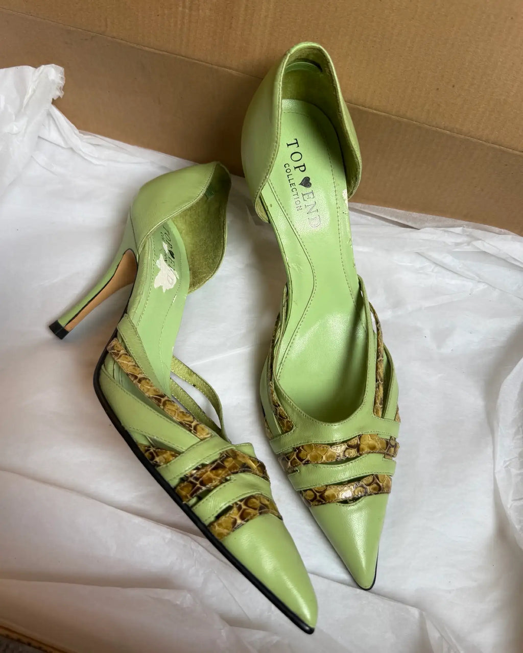 Lime Green Pointed Heels
