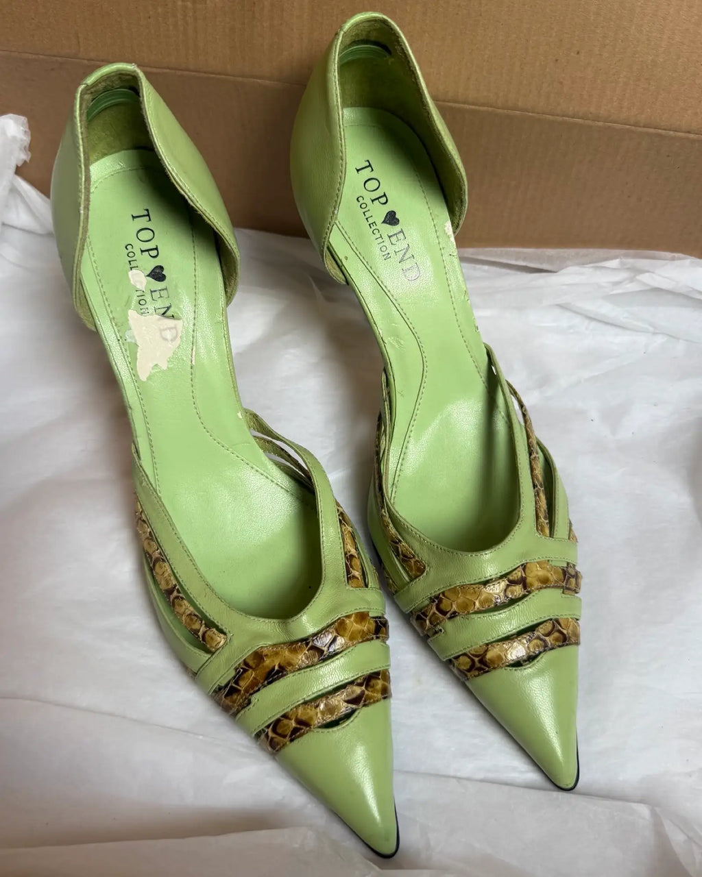 Lime Green Pointed Heels