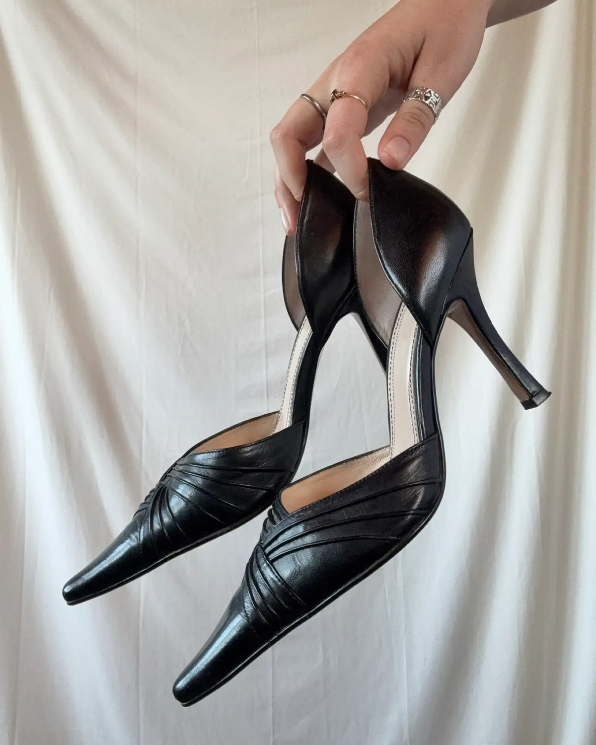Black Pointed Toe Heels