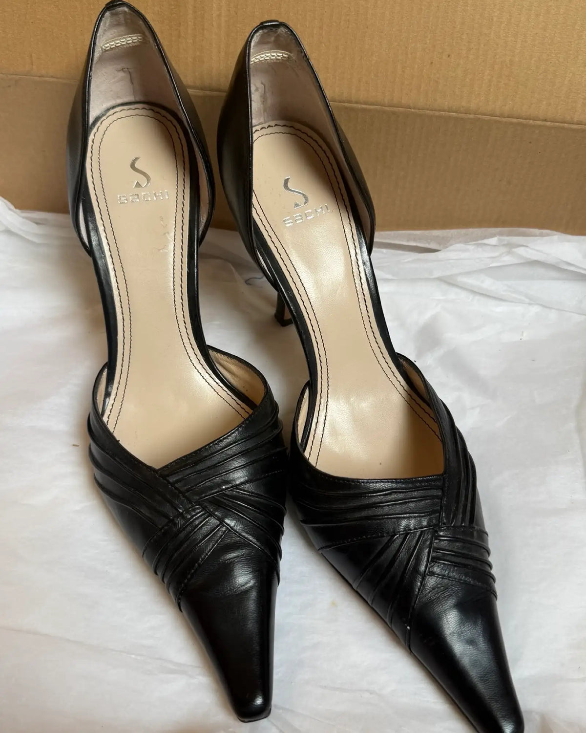 Black Pointed Toe Heels