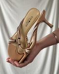 Tri-Tone Strappy Heels