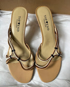 Tri-Tone Strappy Heels