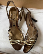 Metalic Strappy Heels