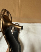 Metalic Strappy Heels