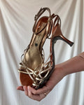 Metalic Strappy Heels