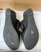 Black 90s Wedge Heels