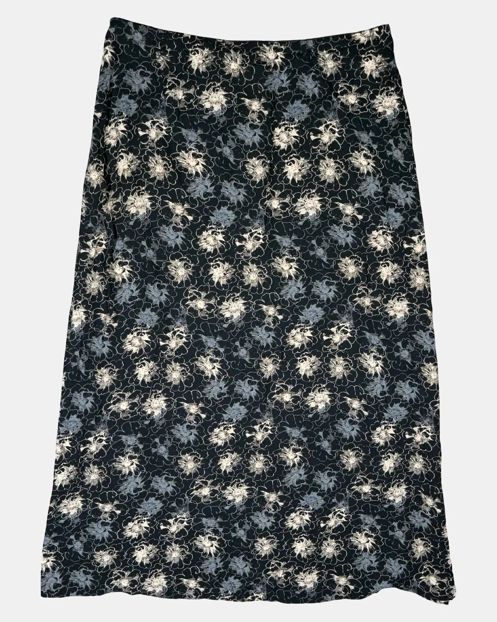 Black Floral Maxi Skirt