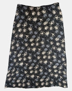 Black Floral Maxi Skirt