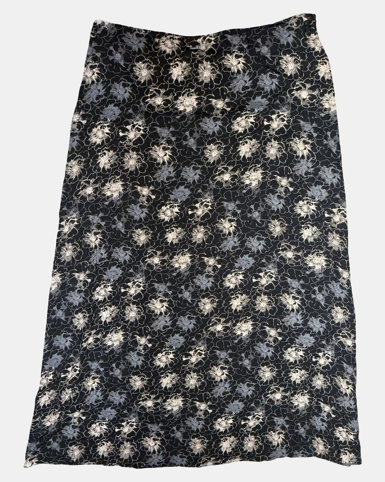 Black Floral Maxi Skirt