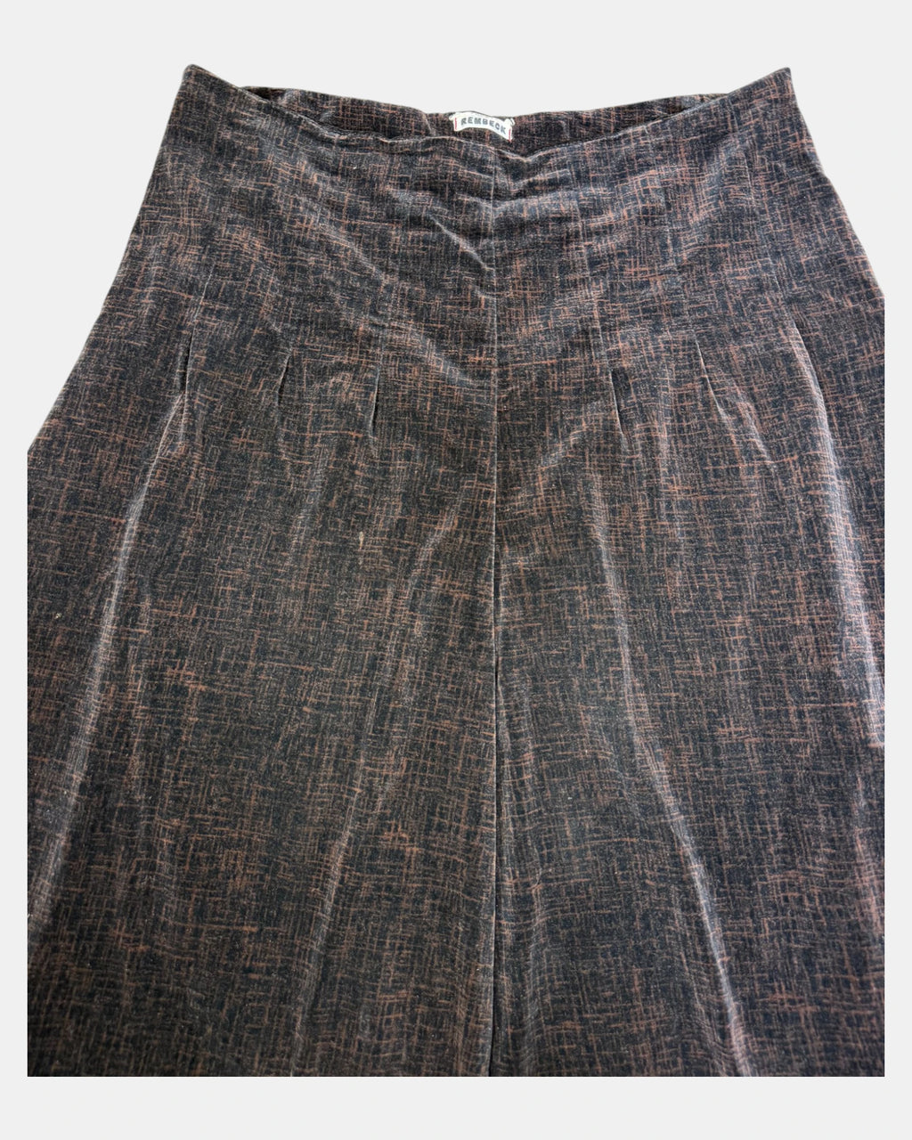 Black and Brown 90s Style A-Line Skirt | Est. Size 12-14 - Zip Vintage