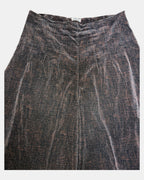 Black and Brown 90s Style A-Line Skirt | Est. Size 12-14 - Zip Vintage
