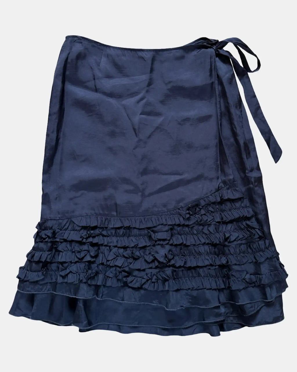 Black Ruffle Tie Up Skirt