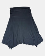 Black Stretchy Flowy Skirt