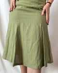 Light Green Flowy Midi Skirt