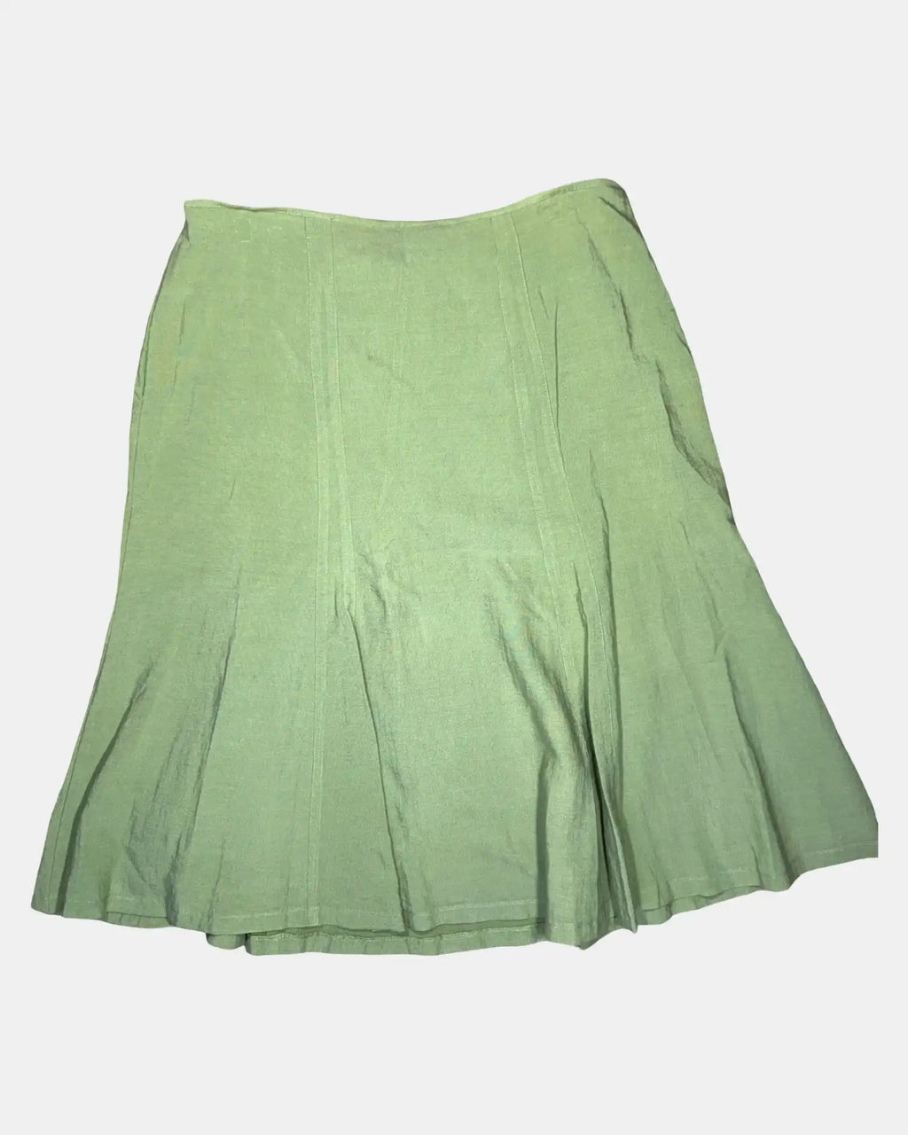 Light Green Flowy Midi Skirt
