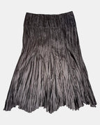 Brown Rouched Flowy Skirt