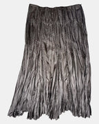 Brown Rouched Flowy Skirt