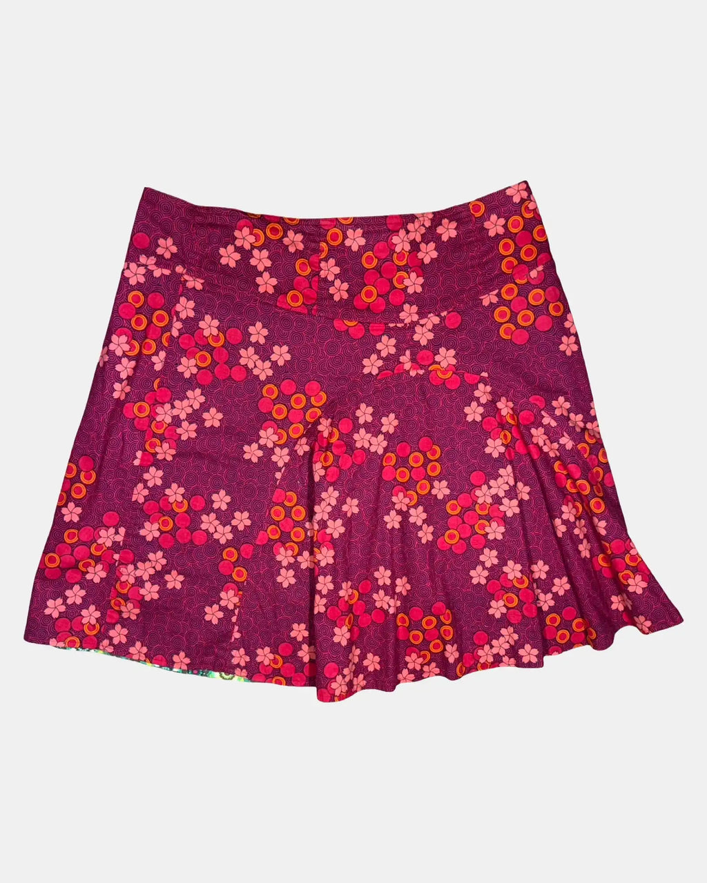 Reversible Patterned Midi Skirt