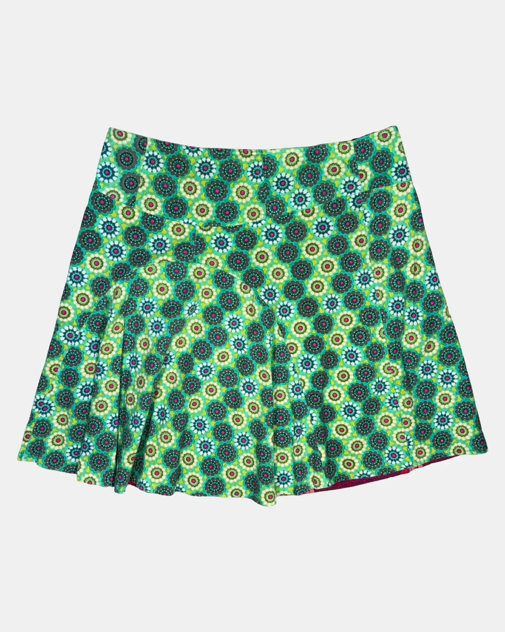 Reversible Patterned Midi Skirt