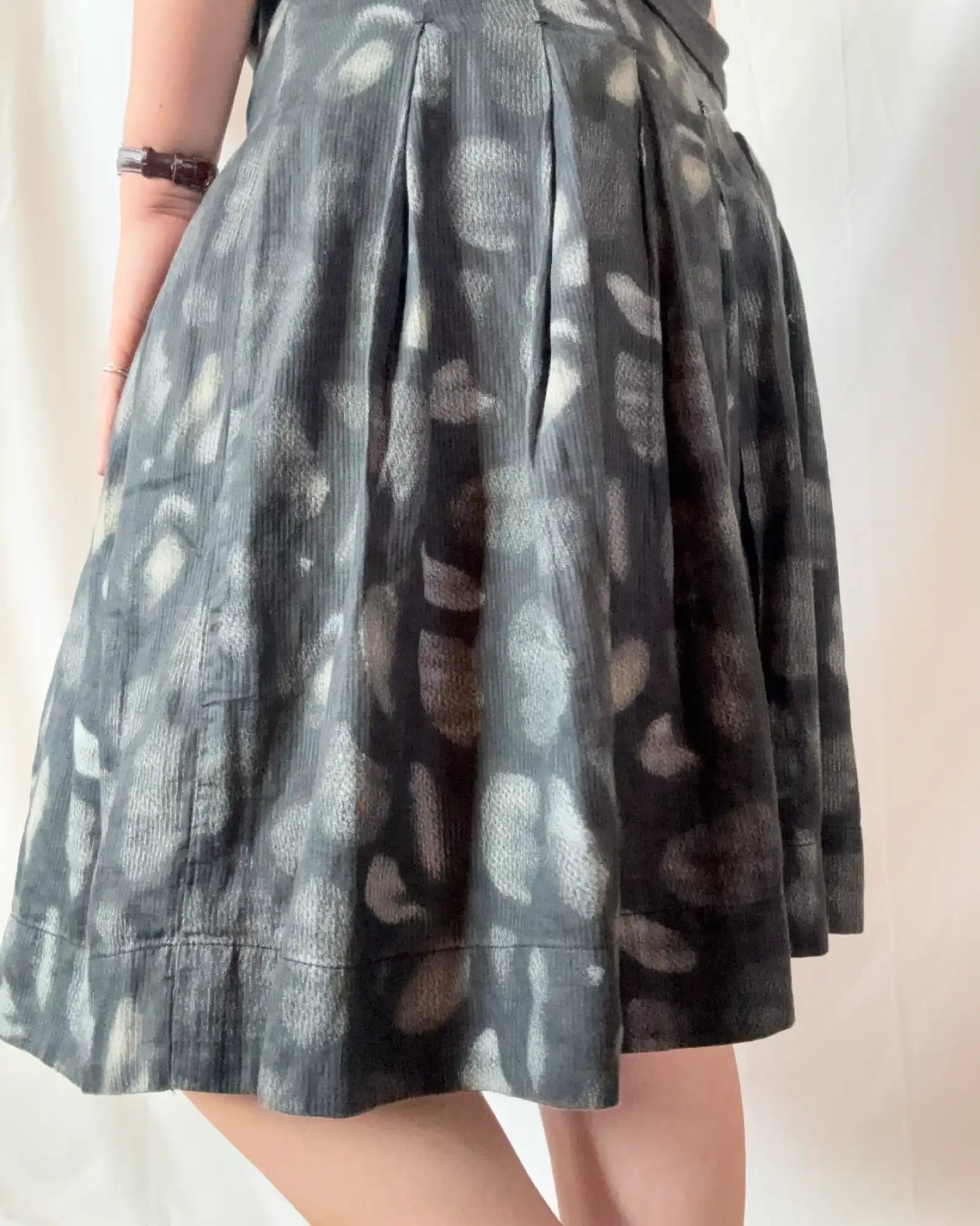 Black and White Circle Skirt