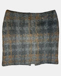 Brown and Black Knit Mini Skirt