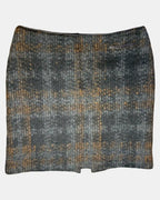 Brown and Black Knit Mini Skirt