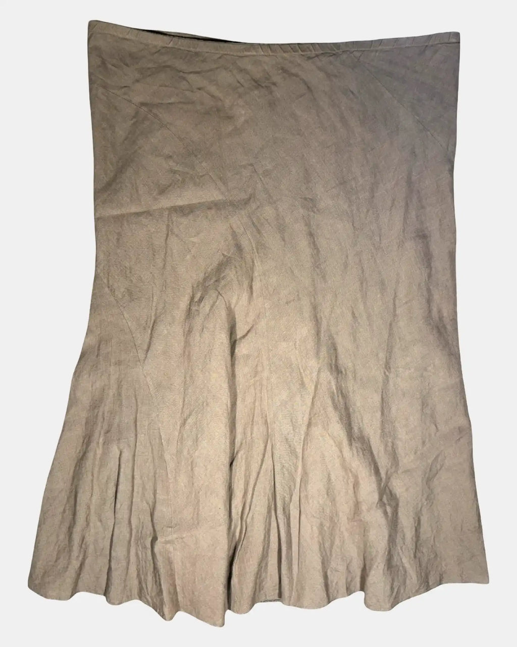 Long Light Brown Flowy Maxi Skirt
