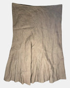Long Light Brown Flowy Maxi Skirt