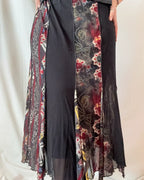 Flowy Black and Red mesh skirt