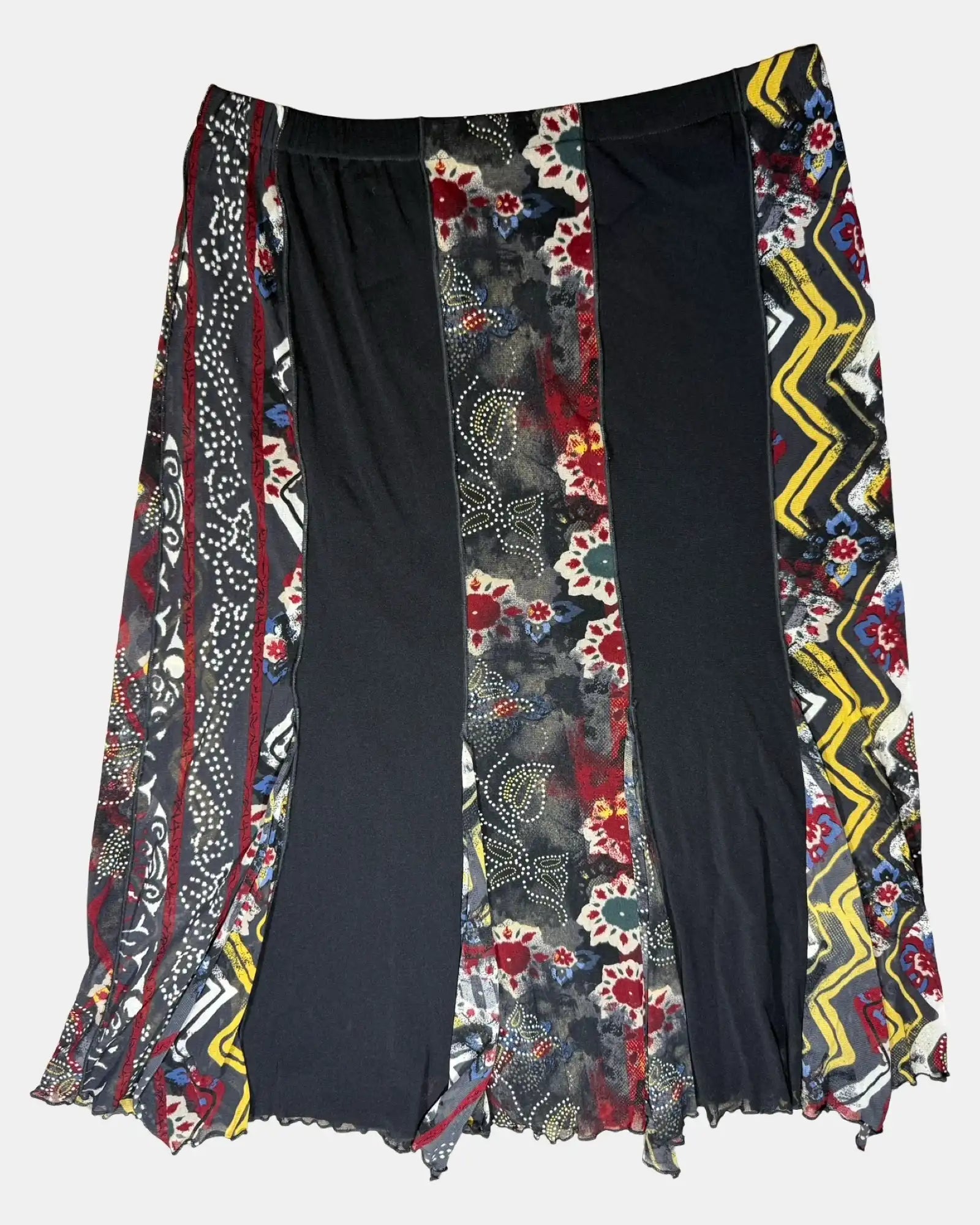 Flowy Black and Red mesh skirt