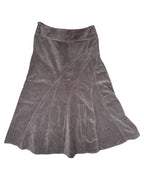 Long Brown Cord Skirt