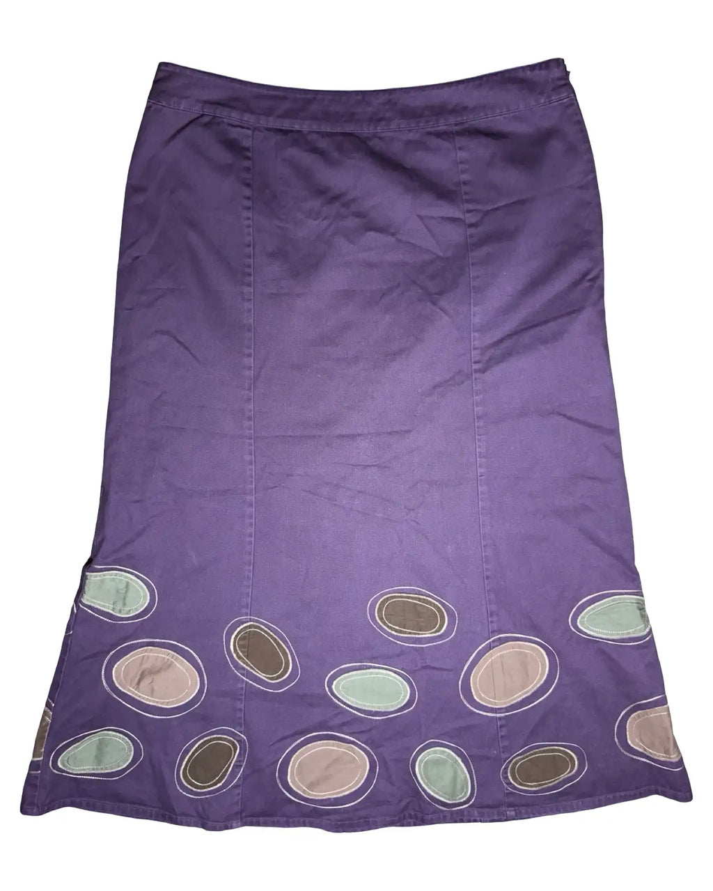 Purple Skirt with Circle Design