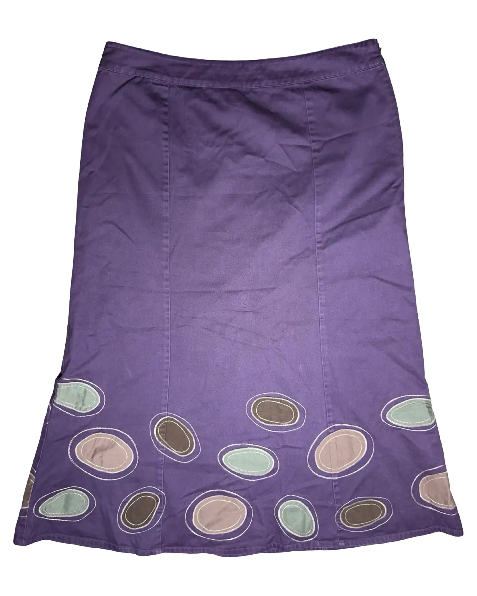 Purple Skirt with Circle Design