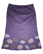 Purple Skirt with Circle Design