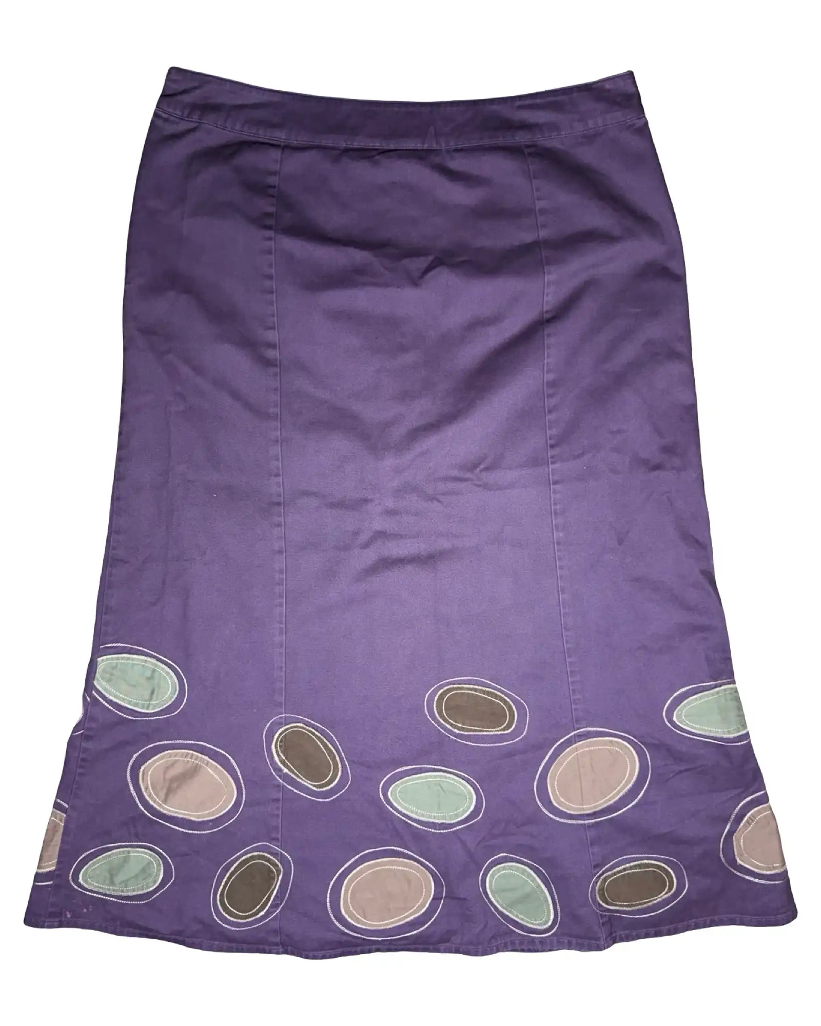 Purple Skirt with Circle Design