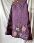 Purple Skirt with Circle Design