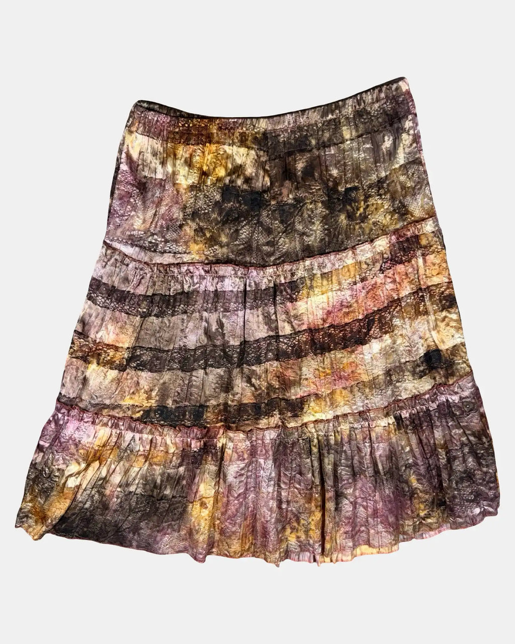 Iridescent Layered Midi Skirt