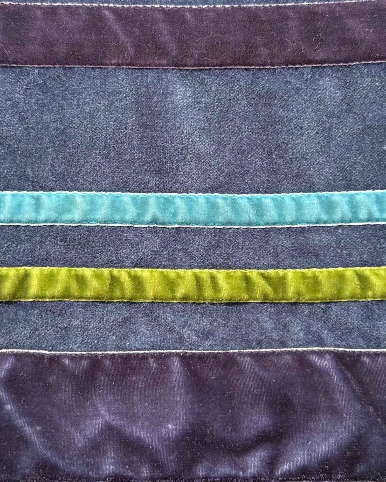 Blue Velvet Style Striped Skirt