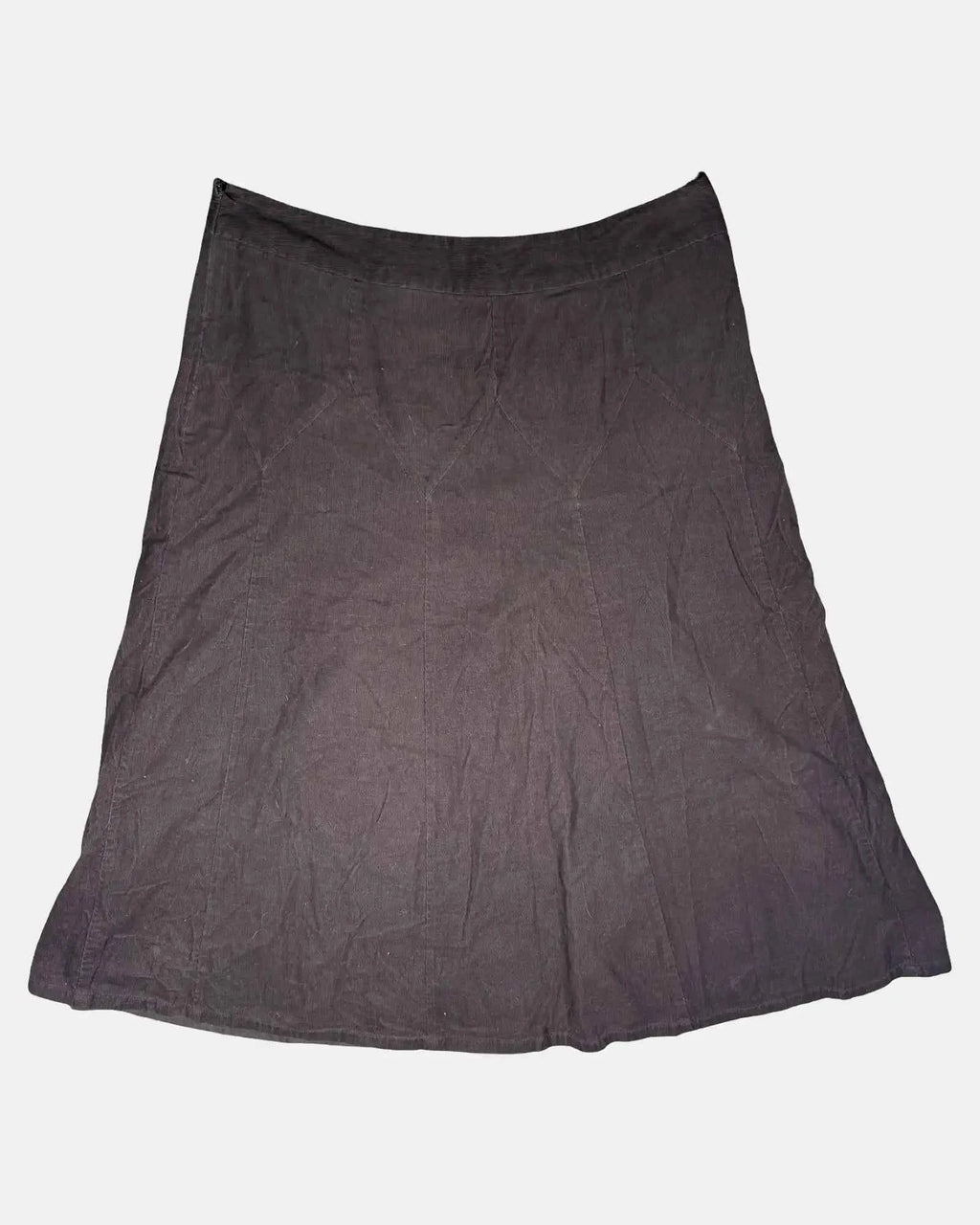 Dark Brown Corduroy Skirt