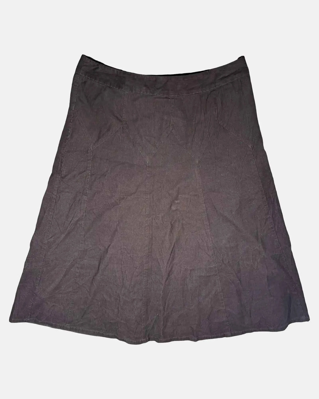 Dark Brown Corduroy Skirt
